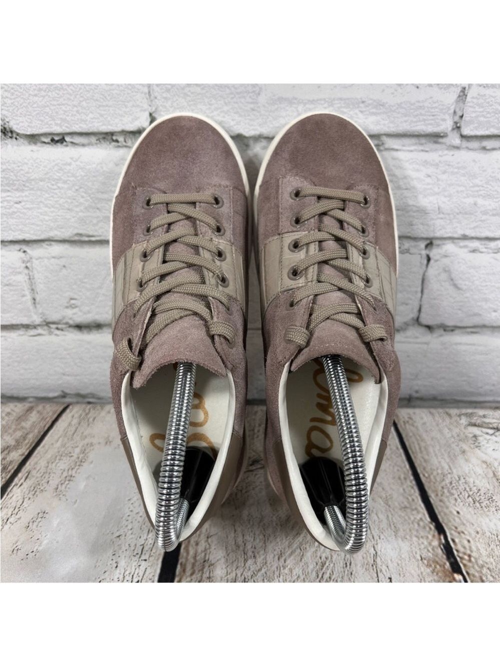 SAM EDELMAN Women's Marquette
Leather Sneakers Size 6 - Picture 5 of 10